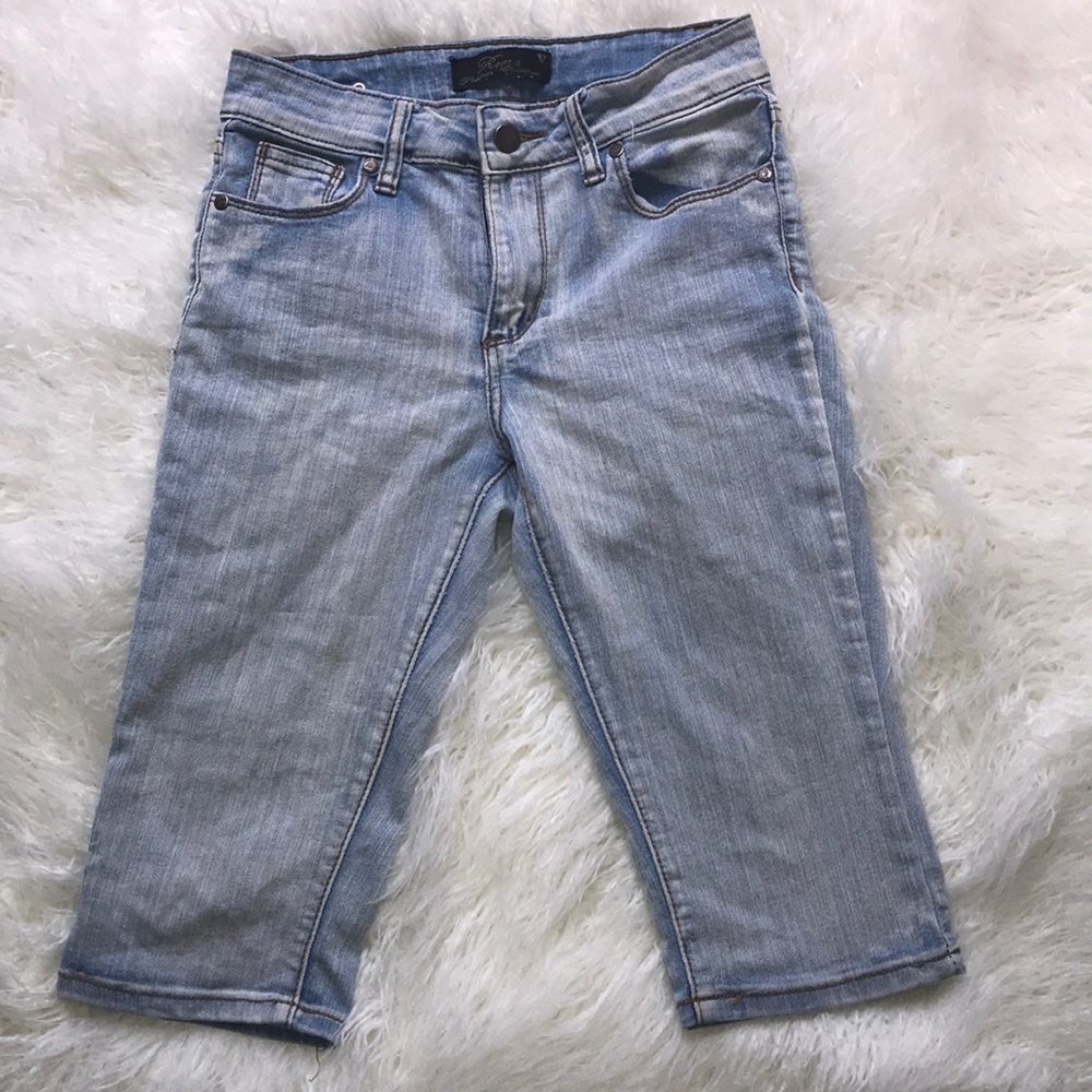 above the knee jean shorts